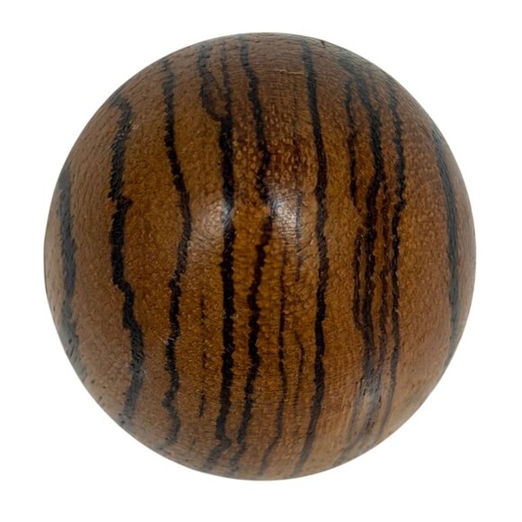 Handmade Africa Zebrawood Decorative Egg + Stand Easter/5th Anniversary Gift - Picture 6 of 7
